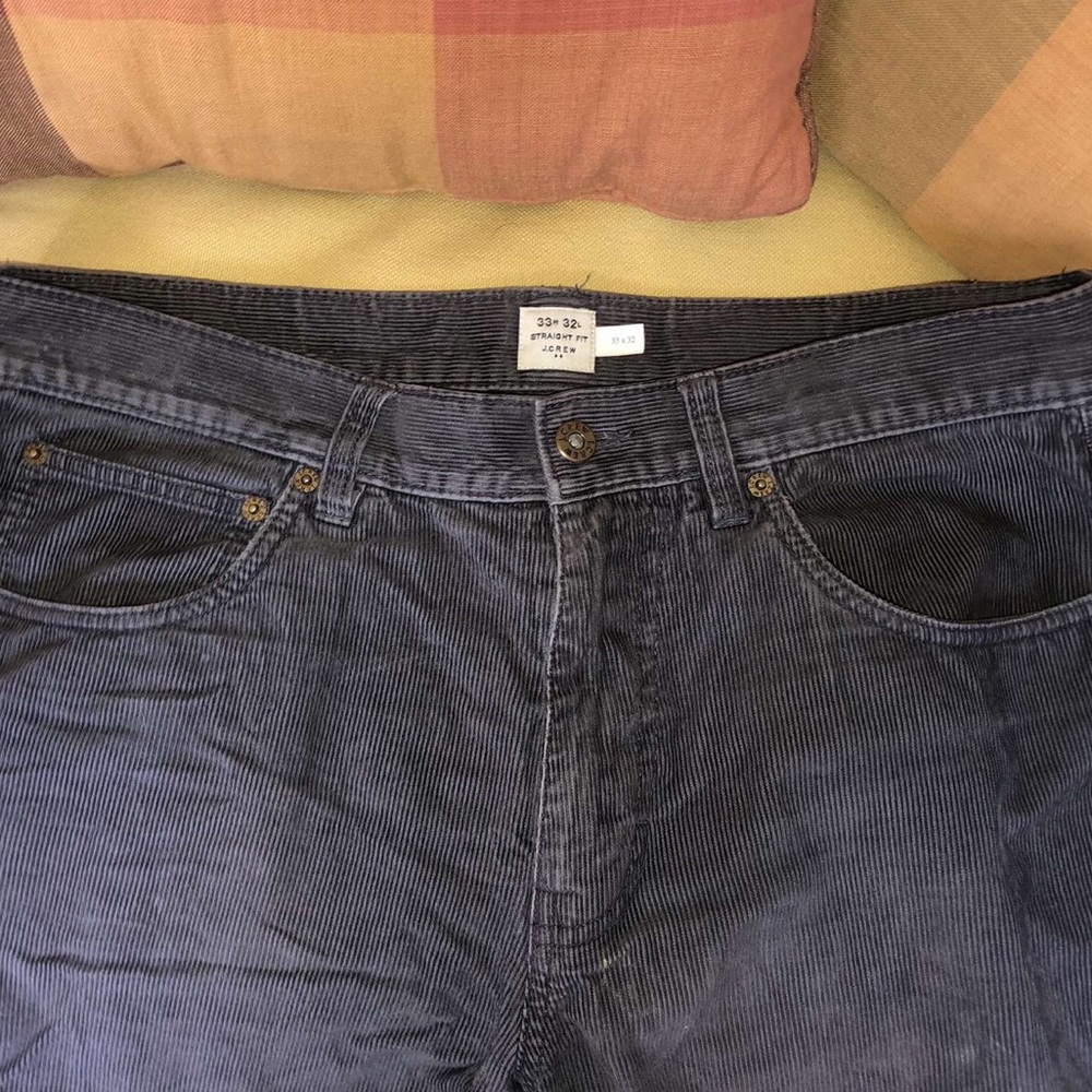 J. Crew Charcoal Corduroy Pants